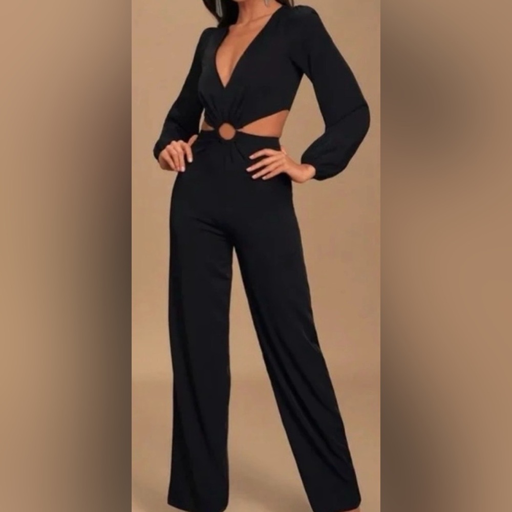 Lulu's Black Cutout Jumpsuit